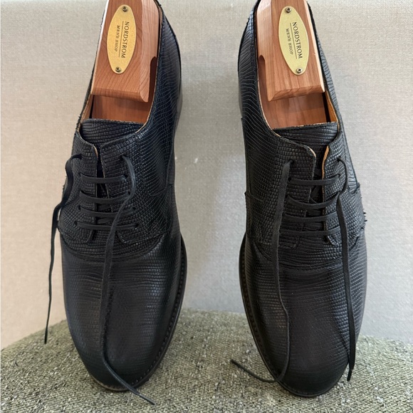 Buttero Black Leather Men’s Dress Shoe Size 40 - Picture 10 of 16